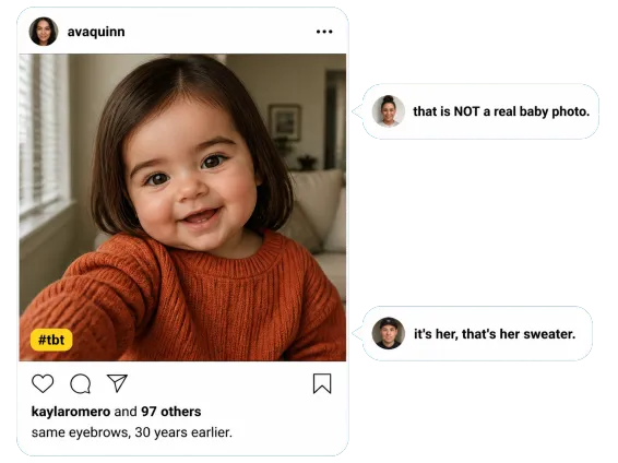Usecase 1 Baby Filter Throwback Post On Instagram