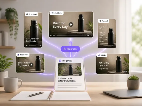 Text To Video Content Repurposing