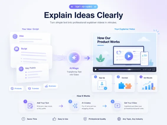Text To Video Explainer Videos
