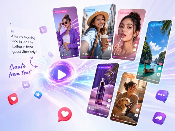 Text To Video Social Media Videos