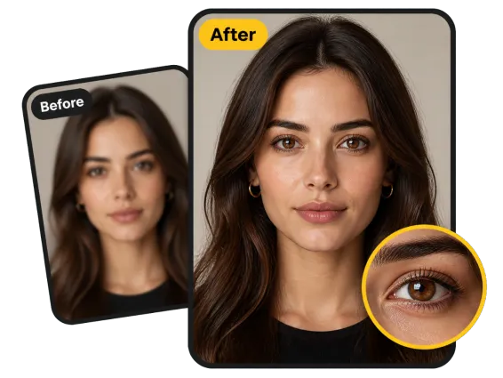 Usecase 1 Soft Portrait Before And After Ai Image Unblur