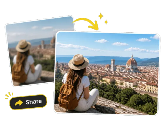 Usecase 2 Travel Photo Restored From Blur For Sharing