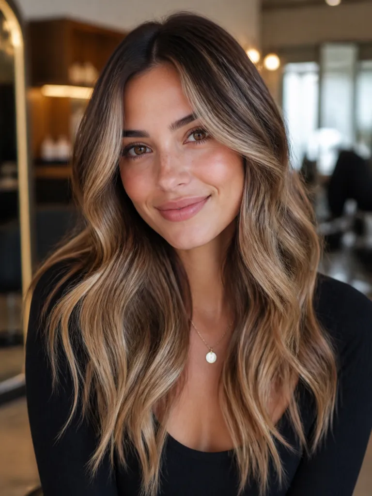 Balayage Hair Color Preview For Soft Dimension After