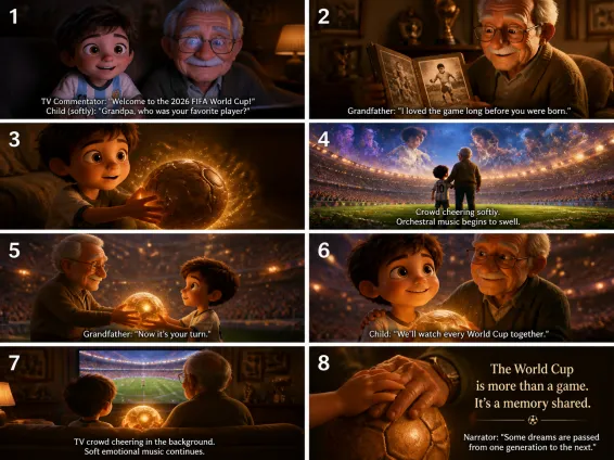 World Cup Through Generations Storyboard